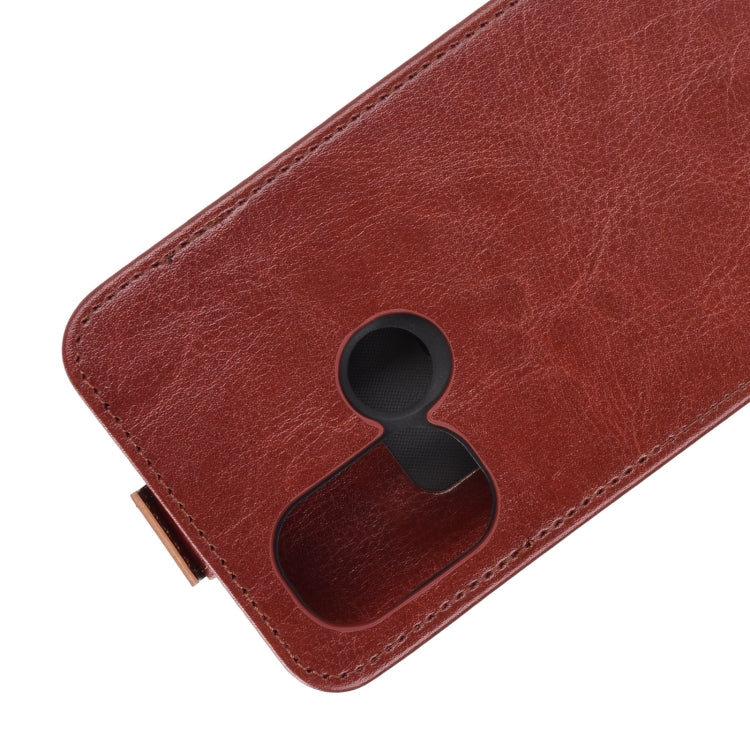 For OnePlus Nord N100 R64 Texture Single Vertical Flip Leather Protective Case with Card Slots & Photo Frame