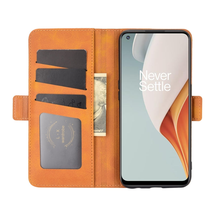 For OnePlus Nord N100 Dual-side Magnetic Buckle Horizontal Flip Leather Case with Holder & Card Slots & Wallet