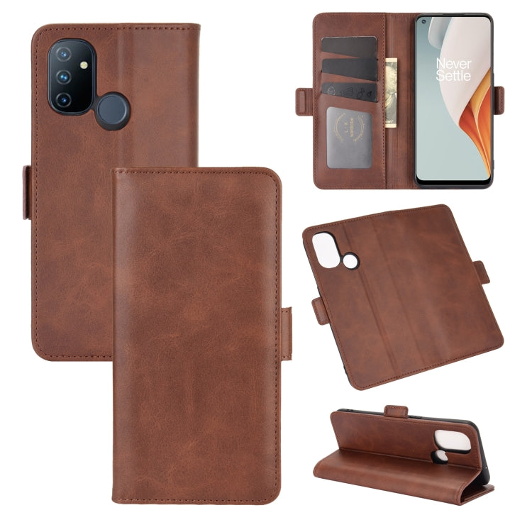 For OnePlus Nord N100 Dual-side Magnetic Buckle Horizontal Flip Leather Case with Holder & Card Slots & Wallet