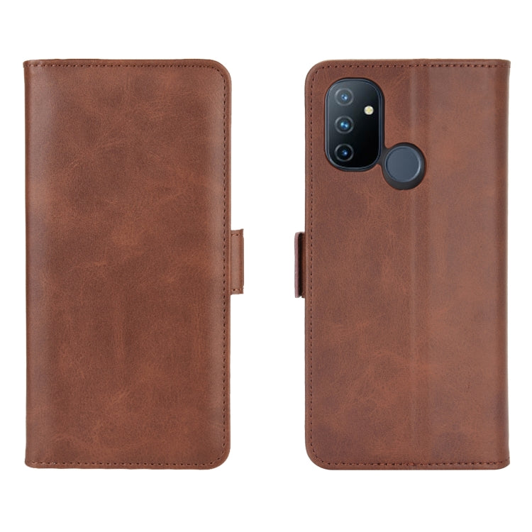 For OnePlus Nord N100 Dual-side Magnetic Buckle Horizontal Flip Leather Case with Holder & Card Slots & Wallet