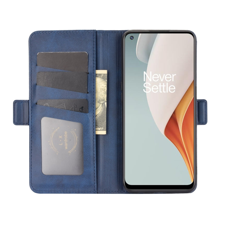 For OnePlus Nord N100 Dual-side Magnetic Buckle Horizontal Flip Leather Case with Holder & Card Slots & Wallet