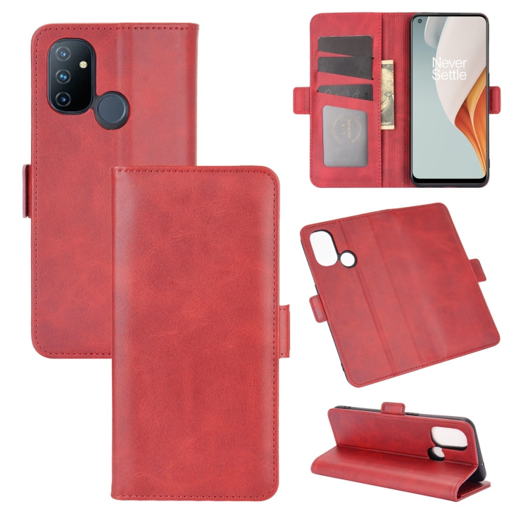 For OnePlus Nord N100 Dual-side Magnetic Buckle Horizontal Flip Leather Case with Holder & Card Slots & Wallet