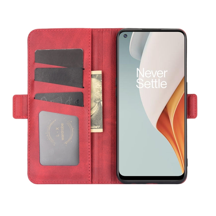 For OnePlus Nord N100 Dual-side Magnetic Buckle Horizontal Flip Leather Case with Holder & Card Slots & Wallet
