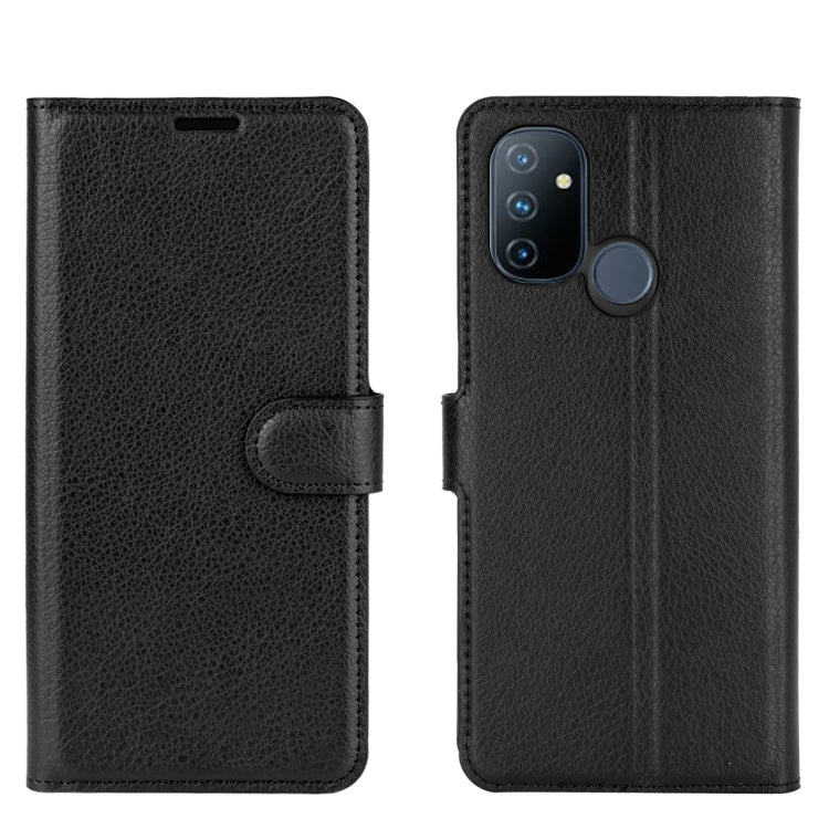 For OnePlus Nord N100 Litchi Texture Horizontal Flip Protective Case with Holder & Card Slots & Wallet