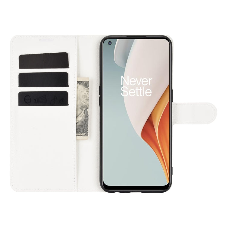 For OnePlus Nord N100 Litchi Texture Horizontal Flip Protective Case with Holder & Card Slots & Wallet