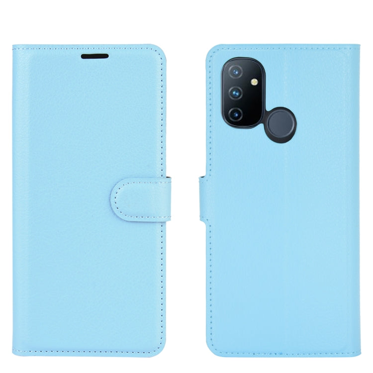 For OnePlus Nord N100 Litchi Texture Horizontal Flip Protective Case with Holder & Card Slots & Wallet