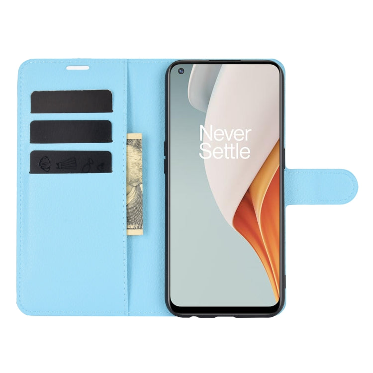 For OnePlus Nord N100 Litchi Texture Horizontal Flip Protective Case with Holder & Card Slots & Wallet