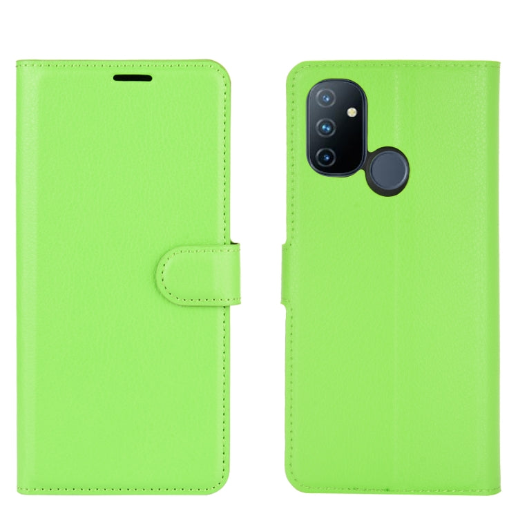 For OnePlus Nord N100 Litchi Texture Horizontal Flip Protective Case with Holder & Card Slots & Wallet