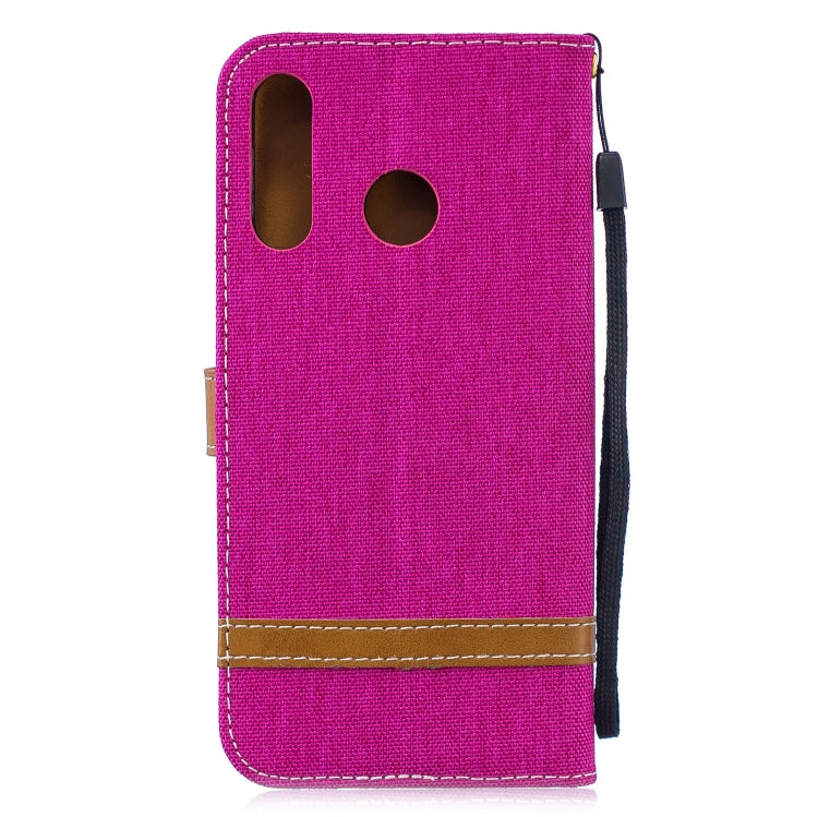 Color Matching Denim Texture Leather Case for Xiaomi Redmi 7, with Holder & Card Slots & Wallet & Lanyard
