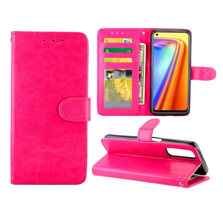 For OPPO Realme 7/Narzo 20 Pro Crazy Horse Texture Leather Horizontal Flip Protective Case with Holder & Card Slots & Wallet & Photo Frame