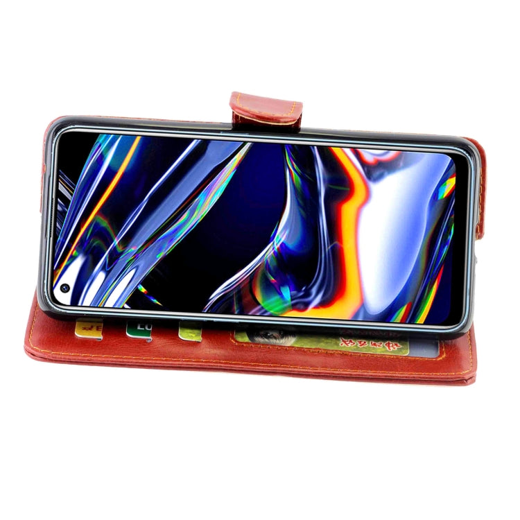 For OPPO Realme 7 Pro Crazy Horse Texture Leather Horizontal Flip Protective Case with Holder & Card Slots & Wallet & Photo Frame