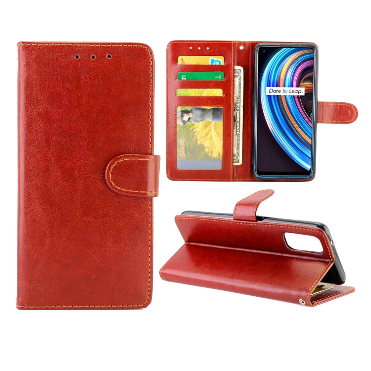 For OPPO Realme X7 Crazy Horse Texture Leather Horizontal Flip Protective Case with Holder & Card Slots & Wallet & Photo Frame