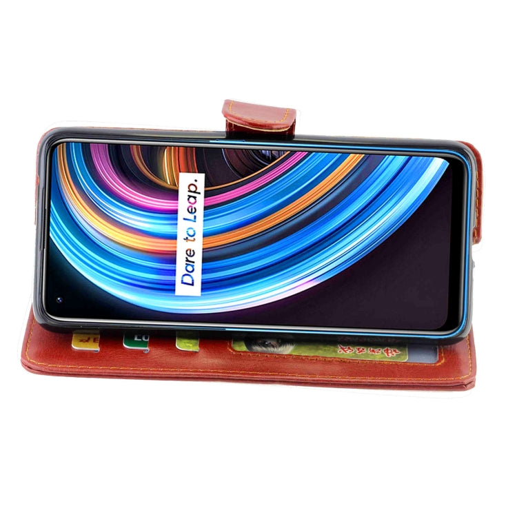 For OPPO Realme X7 Crazy Horse Texture Leather Horizontal Flip Protective Case with Holder & Card Slots & Wallet & Photo Frame