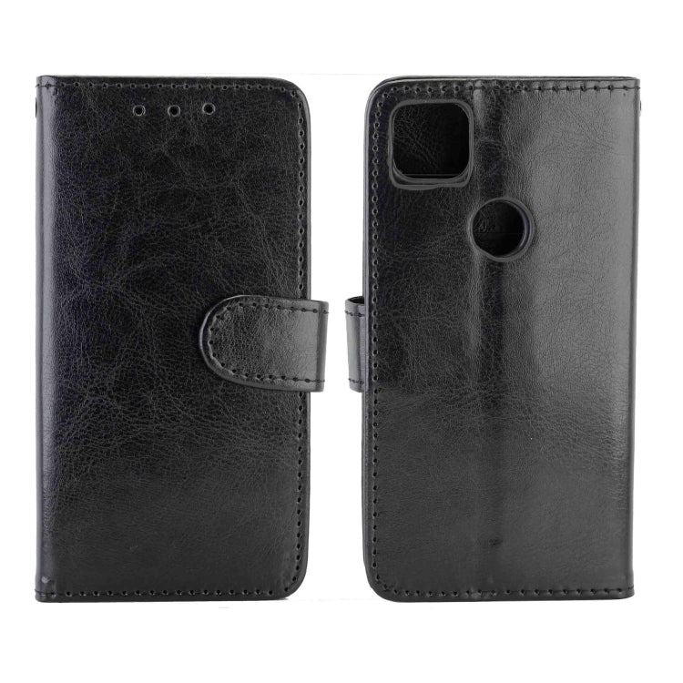 For Goolgle Pixel 4a (4G) Crazy Horse Texture Leather Horizontal Flip Protective Case with Holder & Card Slots & Wallet & Photo Frame