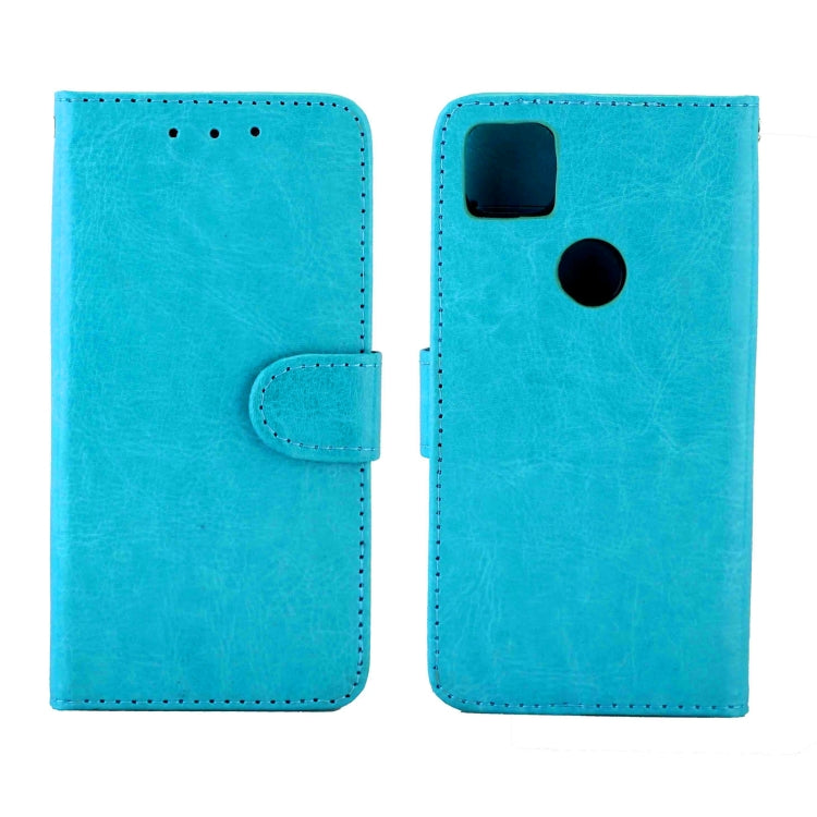 For Goolgle Pixel 4a (4G) Crazy Horse Texture Leather Horizontal Flip Protective Case with Holder & Card Slots & Wallet & Photo Frame