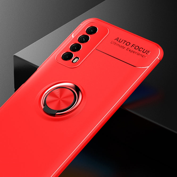 For Huawei P smart 2021 Metal Ring Holder 360 Degree Rotating TPU Case