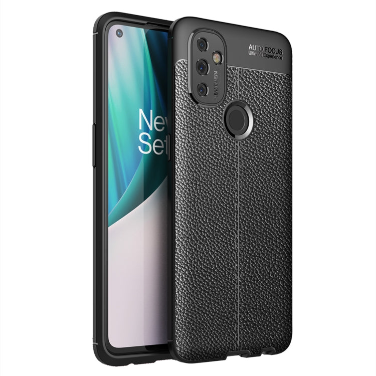 For OnePlus N100 Litchi Texture TPU Shockproof Case