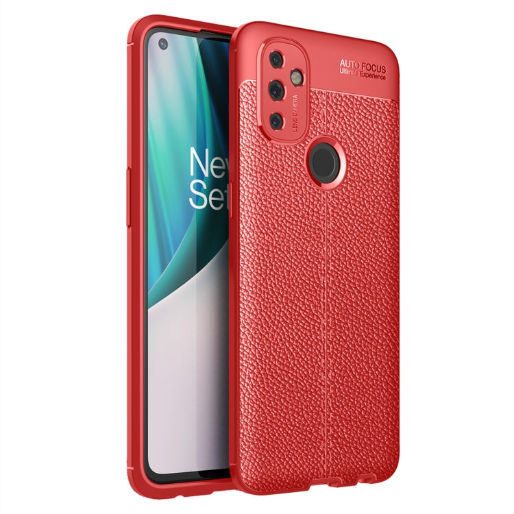 For OnePlus N100 Litchi Texture TPU Shockproof Case