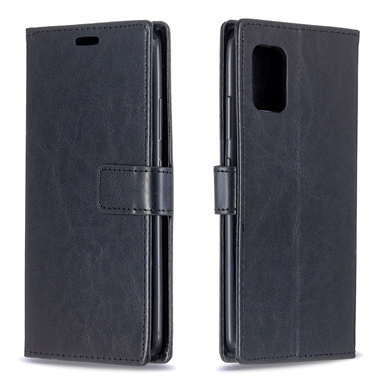 For Samsung A51 5G Crazy Horse Texture Horizontal Flip Leather Case with Holder & Card Slots & Wallet & Photo Frame