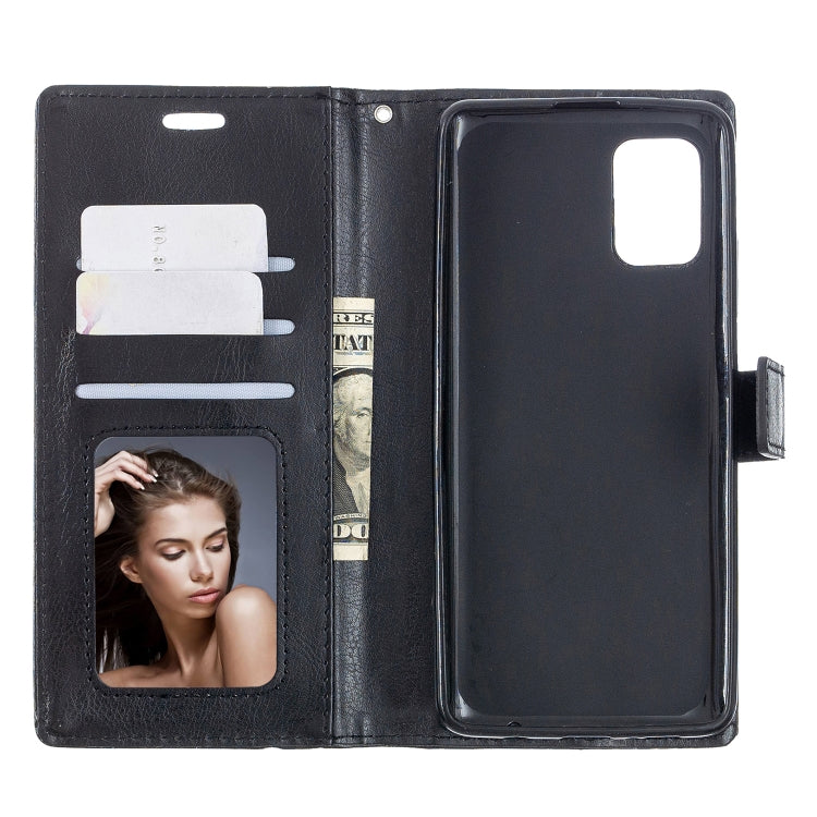 For Samsung A51 5G Crazy Horse Texture Horizontal Flip Leather Case with Holder & Card Slots & Wallet & Photo Frame
