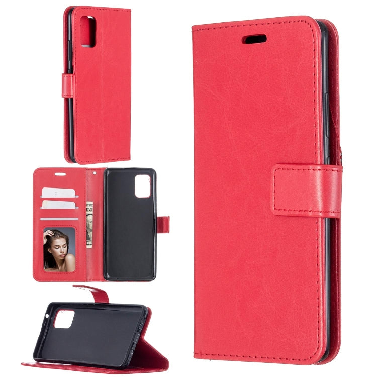 For Samsung A51 5G Crazy Horse Texture Horizontal Flip Leather Case with Holder & Card Slots & Wallet & Photo Frame