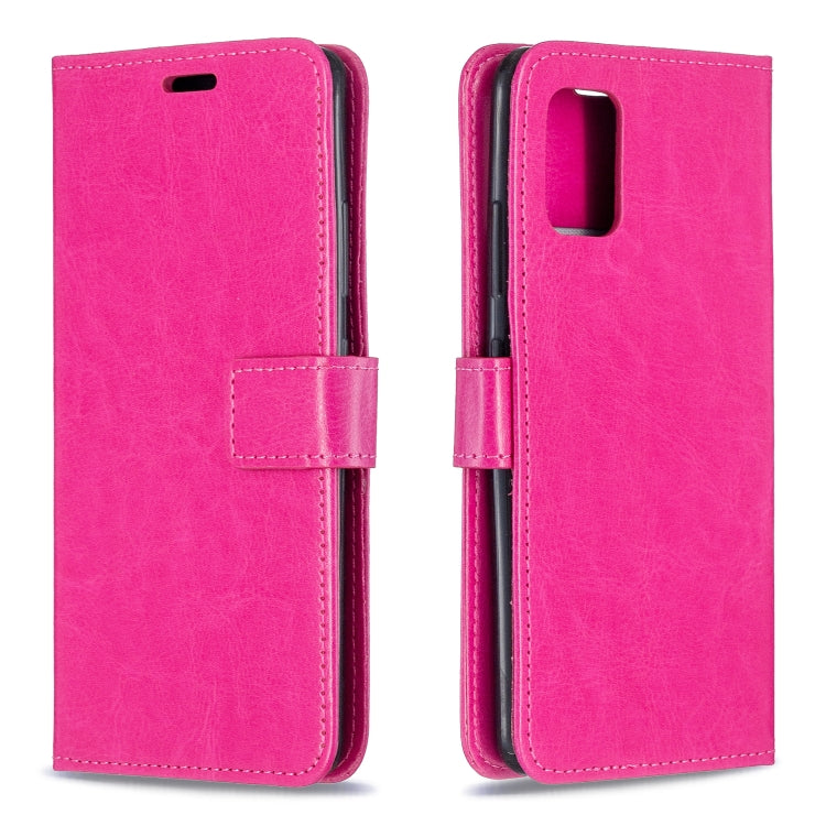 For Samsung A51 5G Crazy Horse Texture Horizontal Flip Leather Case with Holder & Card Slots & Wallet & Photo Frame