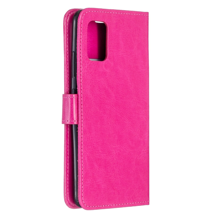 For Samsung A51 5G Crazy Horse Texture Horizontal Flip Leather Case with Holder & Card Slots & Wallet & Photo Frame