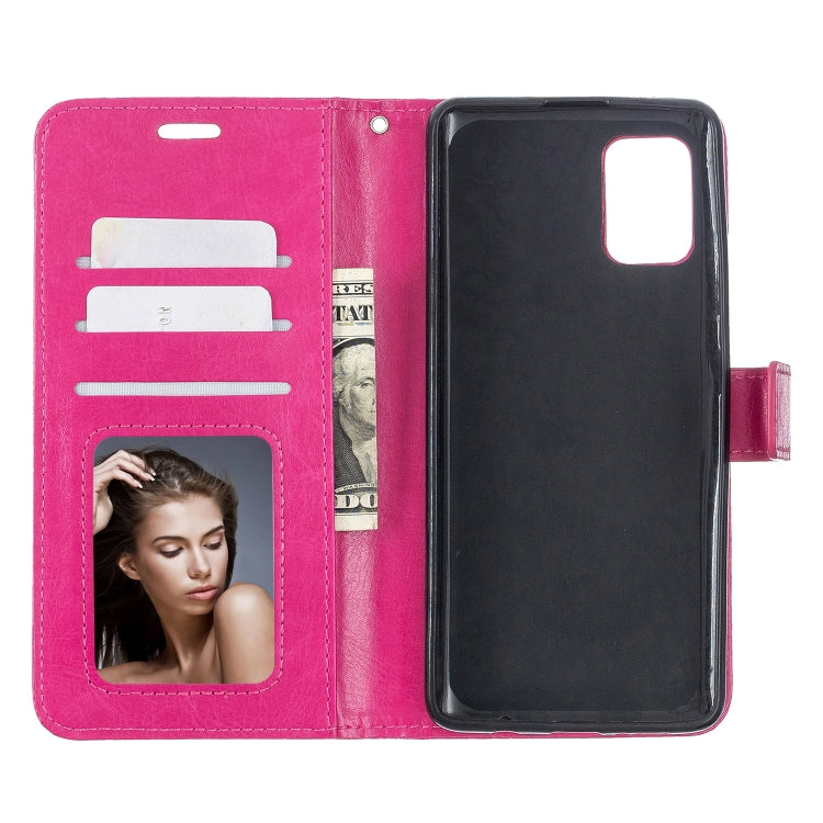 For Samsung A51 5G Crazy Horse Texture Horizontal Flip Leather Case with Holder & Card Slots & Wallet & Photo Frame