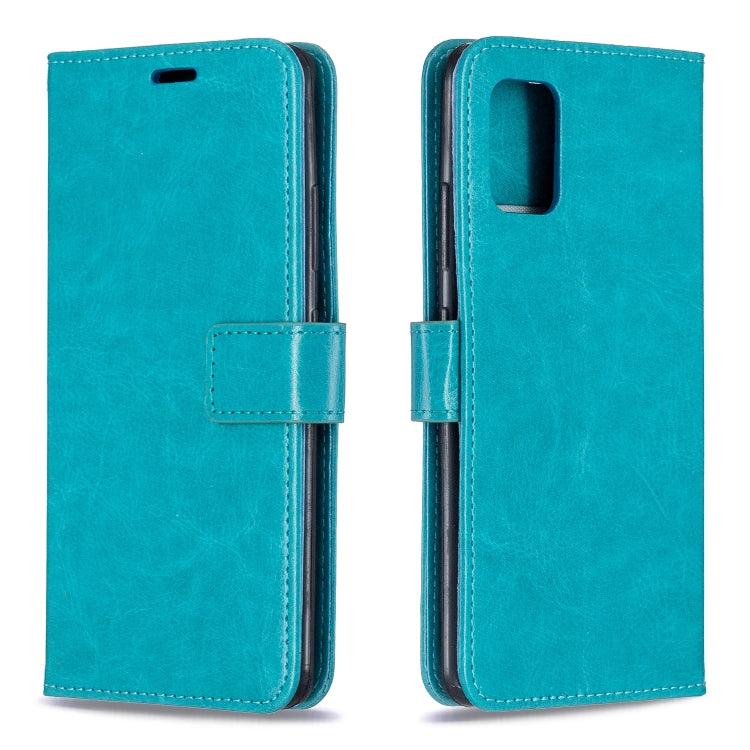 For Samsung A51 5G Crazy Horse Texture Horizontal Flip Leather Case with Holder & Card Slots & Wallet & Photo Frame