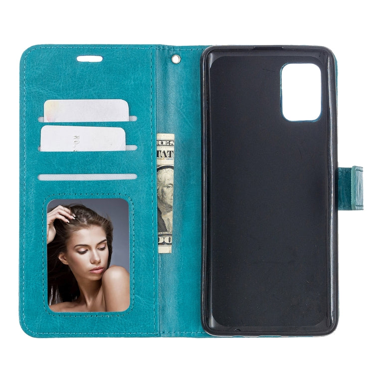 For Samsung A51 5G Crazy Horse Texture Horizontal Flip Leather Case with Holder & Card Slots & Wallet & Photo Frame