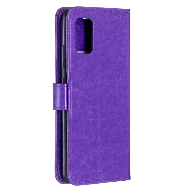 For Samsung A51 5G Crazy Horse Texture Horizontal Flip Leather Case with Holder & Card Slots & Wallet & Photo Frame