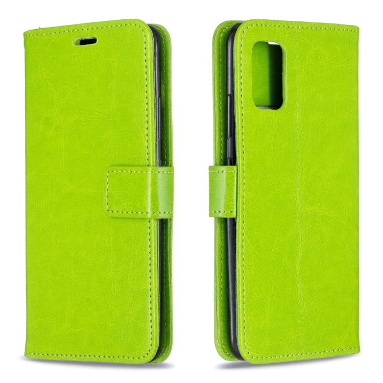 For Samsung A51 5G Crazy Horse Texture Horizontal Flip Leather Case with Holder & Card Slots & Wallet & Photo Frame