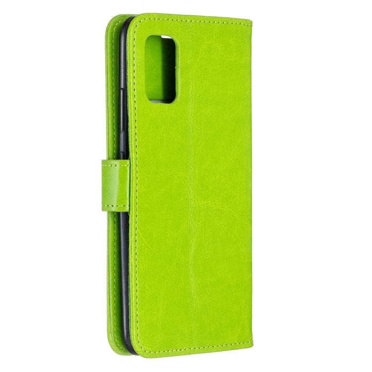 For Samsung A51 5G Crazy Horse Texture Horizontal Flip Leather Case with Holder & Card Slots & Wallet & Photo Frame