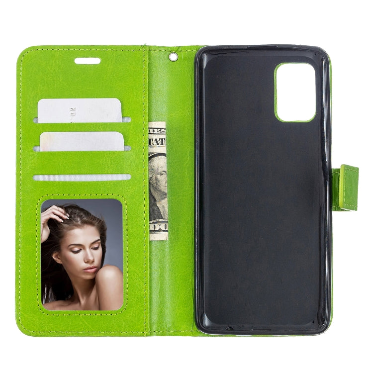 For Samsung A51 5G Crazy Horse Texture Horizontal Flip Leather Case with Holder & Card Slots & Wallet & Photo Frame
