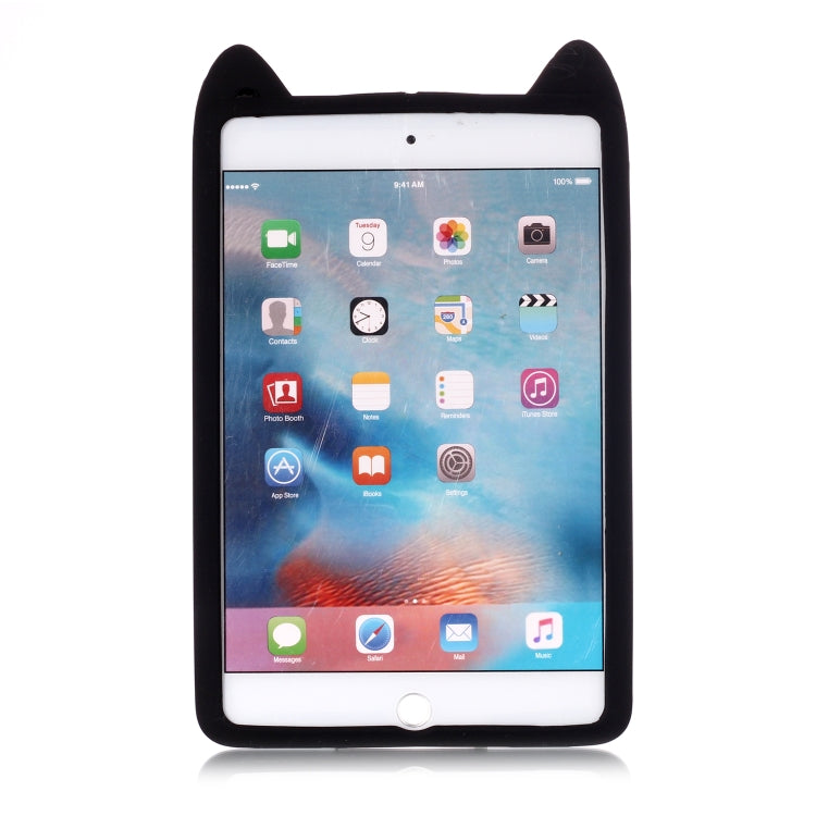 Beard Cat Pattern Set Silicone Protection for IPad mini 4 / mini 3 / mini 2