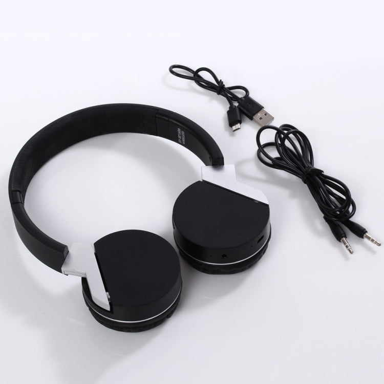 BT1606 Head-mounted Foldable Stereo Bluetooth Wireless Headset Bluetooth 5.0 with Microphone 3.5mm Audio Jack