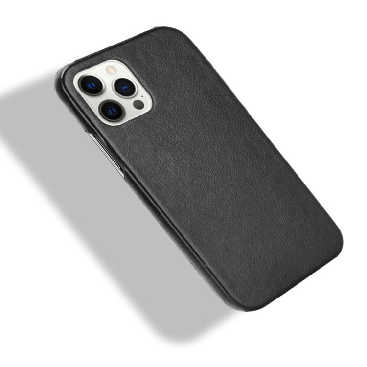 For iPhone 12 / 12 Pro Shockproof Litchi Texture PC + PU Case