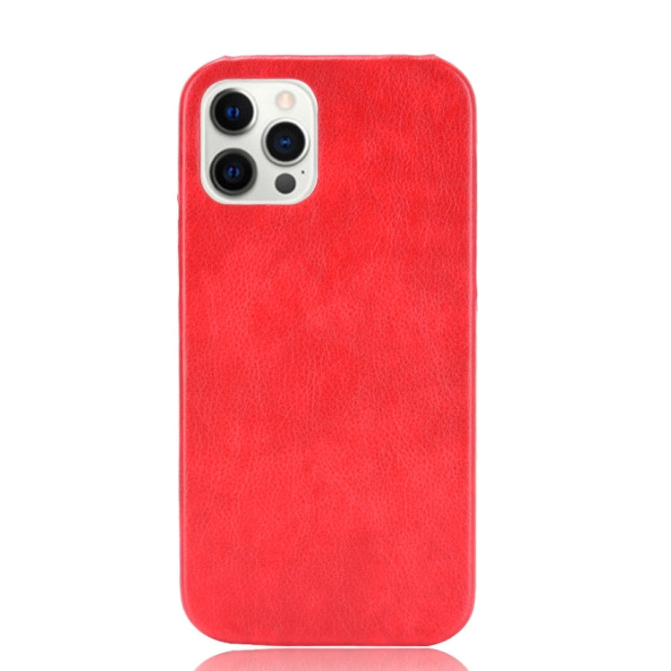 For iPhone 12 / 12 Pro Shockproof Litchi Texture PC + PU Case