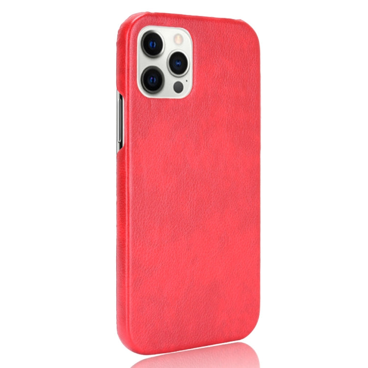 For iPhone 12 / 12 Pro Shockproof Litchi Texture PC + PU Case