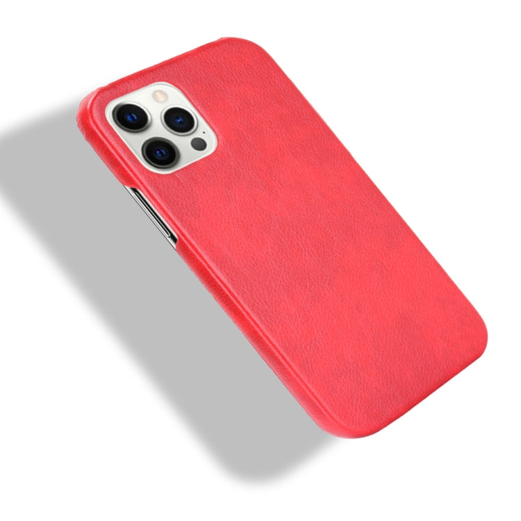 For iPhone 12 / 12 Pro Shockproof Litchi Texture PC + PU Case