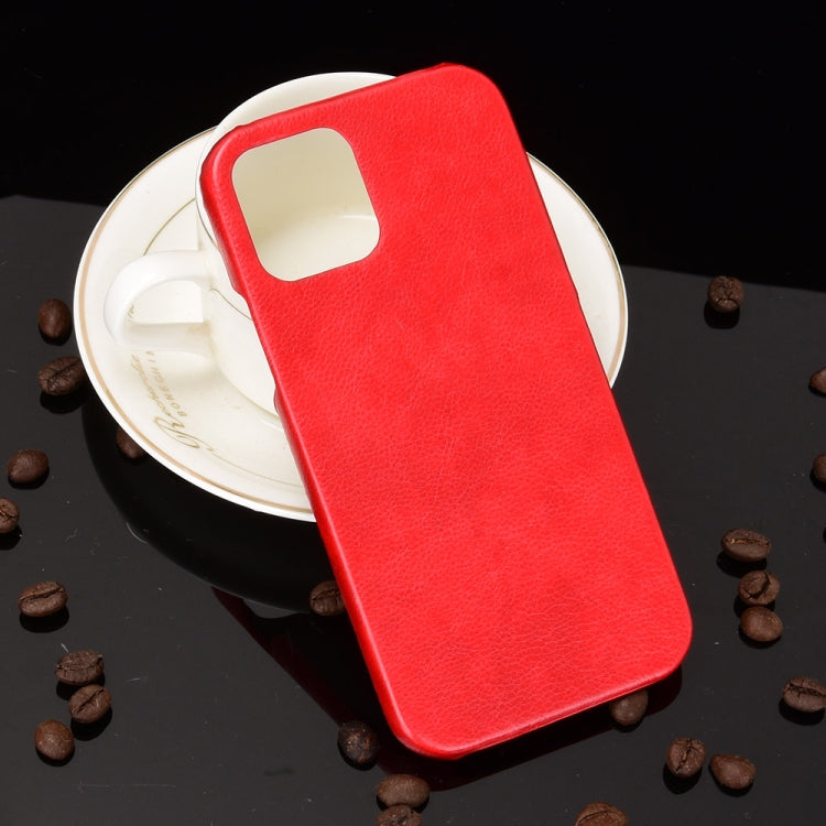 For iPhone 12 / 12 Pro Shockproof Litchi Texture PC + PU Case