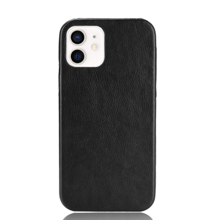 For iPhone 12 mini Shockproof Litchi Texture PC + PU Case