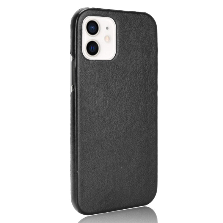 For iPhone 12 mini Shockproof Litchi Texture PC + PU Case