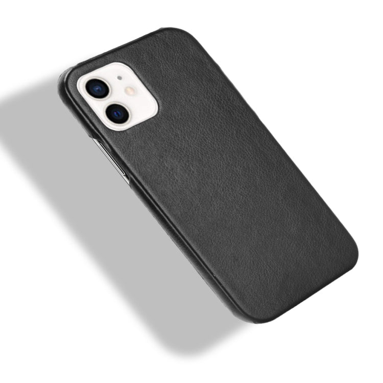 For iPhone 12 mini Shockproof Litchi Texture PC + PU Case