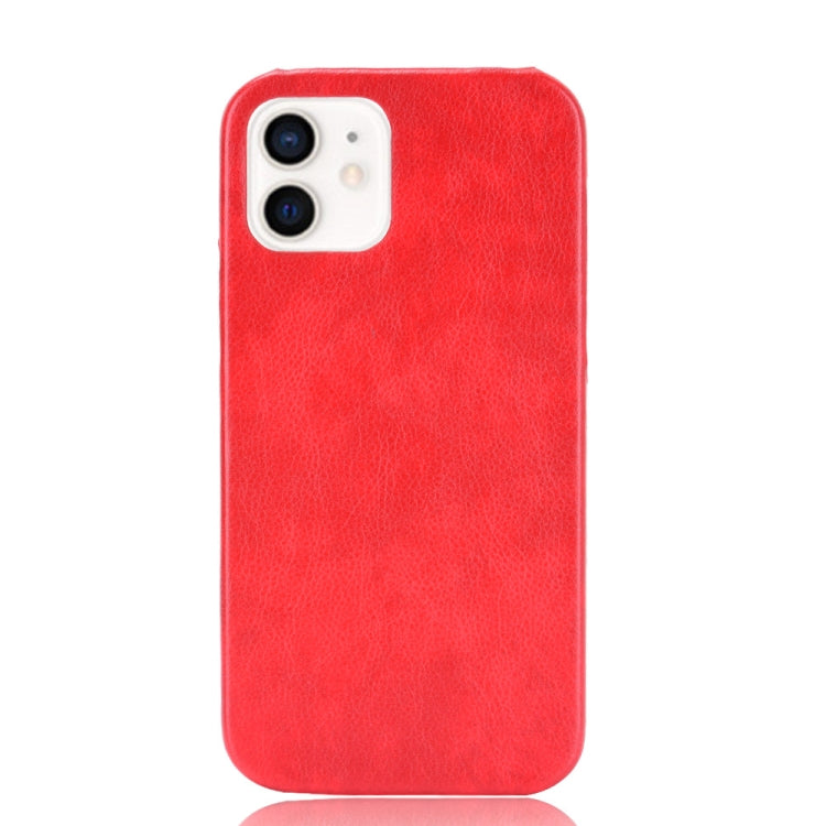For iPhone 12 mini Shockproof Litchi Texture PC + PU Case
