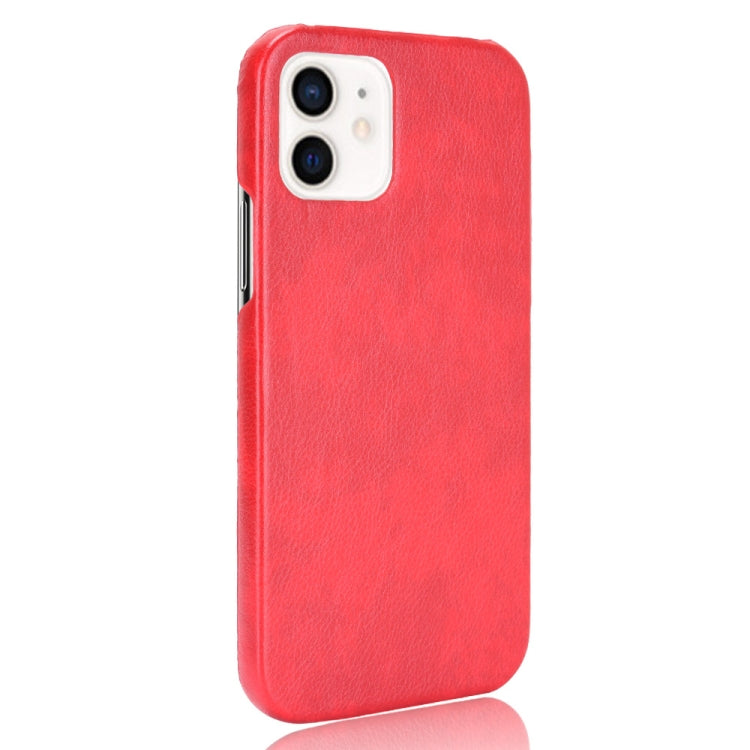 For iPhone 12 mini Shockproof Litchi Texture PC + PU Case