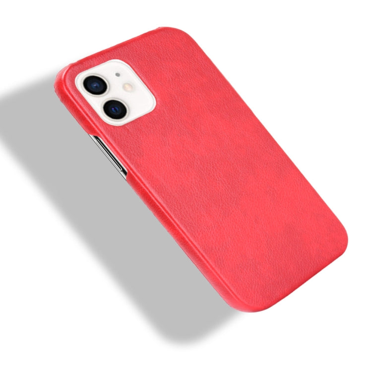 For iPhone 12 mini Shockproof Litchi Texture PC + PU Case