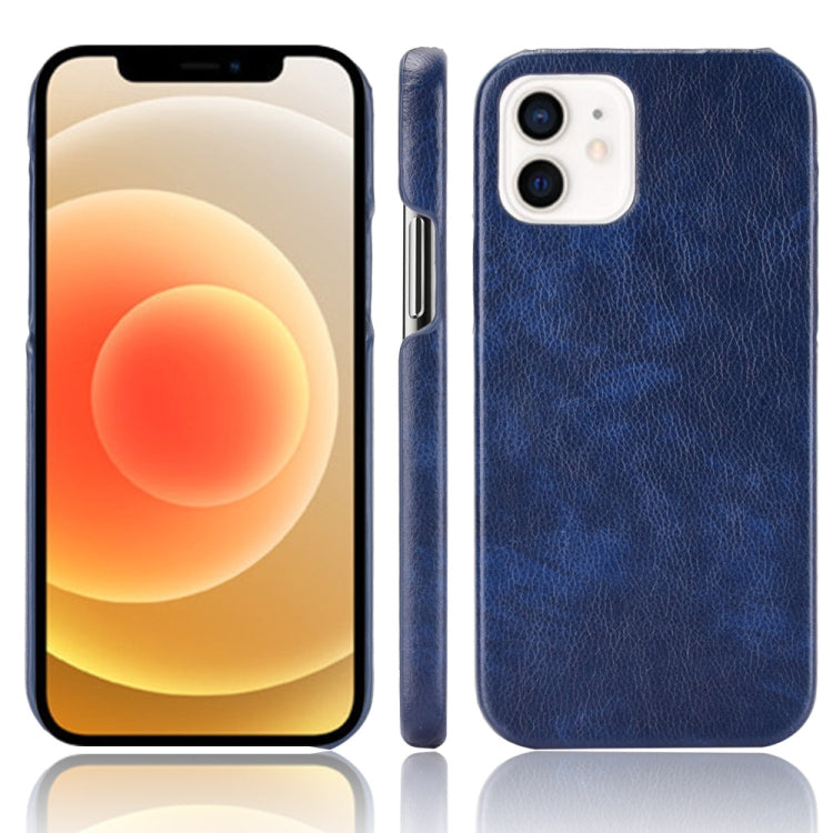 For iPhone 12 mini Shockproof Litchi Texture PC + PU Case