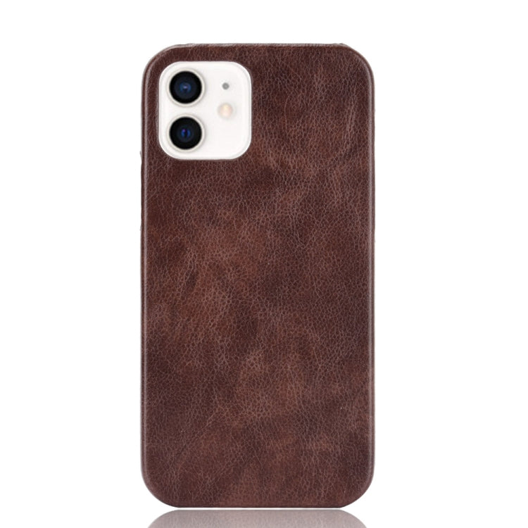 For iPhone 12 mini Shockproof Litchi Texture PC + PU Case