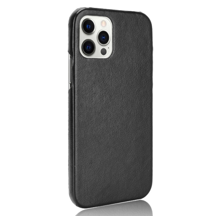 For iPhone 12 Pro Max Shockproof Litchi Texture PC + PU Case